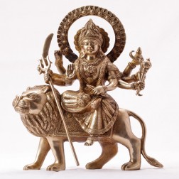Goddess Durga On A Lion